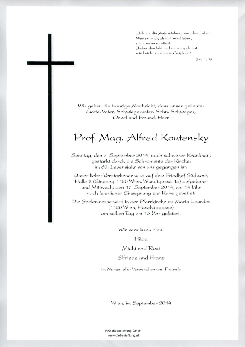 Parte Alfred Koutensky